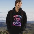 18 Years Of Being Awesome 18 Year Old Birthday Girl Men Hoodie Lifestyle