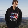 4Th Of July Birthday Gifts Funny Bday Born On 4Th Of July  Hoodie
