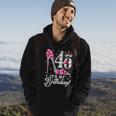 40 Years Old Its My 40Th Cool Gift Birthday Funny Pink Diamond Shoes Gift Hoodie Lifestyle