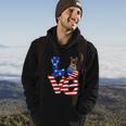 4Th Of July Patriotic Love German Shepherd American Flag Gift Hoodie Lifestyle