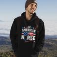 All American Funny Nurse 4Th Of July Patriotic Hoodie Lifestyle