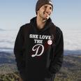 Baseball She Loves The D Los Angeles V2 Hoodie Lifestyle