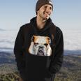 Bulldog Face Front Hoodie Lifestyle