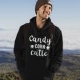 Candy Corn Cutie Halloween Quote Hoodie Lifestyle