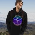 Colorful Colorado Mountain State Logo Hoodie Lifestyle