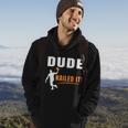 Dude Nailed It Funny Basketball Joke Basketball Player Silhouette Basketball Hoodie Lifestyle