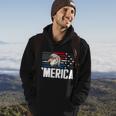 Eagle Mullet 4Th Of July Gift Usa American Flag Merica Cool Gift Hoodie Lifestyle