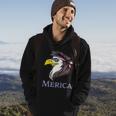 Eagle With A Mullet Merica 4Th Of July Usa American Flag Gift Hoodie Lifestyle