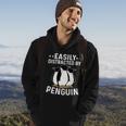 Easily Distracted By Penguins Gentoo Adelie Penguin Lovers Gift Hoodie Lifestyle