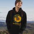 Firefighter Sunflower Love My Life As A Firefighters Wife Hoodie Lifestyle