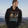 Funny Book Lover When In Doubt Go To The Library Hoodie Lifestyle