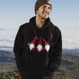 Funny Cute Christmas Gnomes Hoodie Lifestyle
