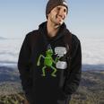 Funny Wizard Kermit Meme Hoodie Lifestyle