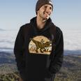 Jesus Riding T-Rex Dinosaur Funny Vintage Hoodie Lifestyle