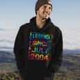 July 18 Years Old Since 2004 18Th Birthday Gifts Tie Dye Hoodie Lifestyle