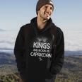 Kings Are Born As Capricorn Graphic Design Printed Casual Daily Basic Hoodie Lifestyle