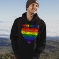 Love Wins Heart Hoodie Lifestyle