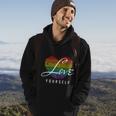 Love Yourself Rainbow Lgbt Fingerprint Pride Month Hoodie Lifestyle