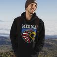 Merica 4Th Of July American Flag Bald Eagle Mullet 4Th July Gift Hoodie Lifestyle