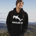 Nailed It Hammerhead Shark Hoodie Lifestyle