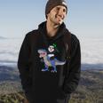 Panda Riding Dinosaur Hoodie Lifestyle