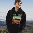 Pontoon Captain Retro Vintage Funny Boat Lake Outfit Hoodie Lifestyle