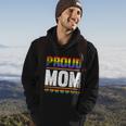 Proud Lesbian Mom Queer Mothers Day Gift Rainbow Flag Lgbt Gift Hoodie Lifestyle