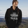 Queens Are Born As Taurus Graphic Design Printed Casual Daily Basic Hoodie Lifestyle