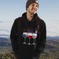 Red White And Blue Wine Glass 4Th Of July V2 Hoodie Lifestyle