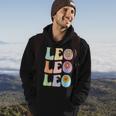 Retro Leo Zodiac Sign Astrology July August Birthday Leo V2 Hoodie Lifestyle