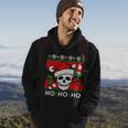 Santa Skull Candy Cane Ugly Christmas Sweater T-Shirt Men Hoodie Lifestyle