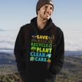 Save Bees Rescue Animals Recycle Plastic Earth Day Planet Funny Gift Hoodie Lifestyle