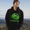 St Patricks Day Shamrock Irish Lips Hoodie Lifestyle