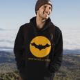 Stop In For A Spell Bat Halloween Quote Hoodie Lifestyle