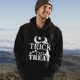 Trick Or Treat Funny Halloween Quote Hoodie Lifestyle