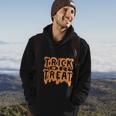 Trick Or Treat Halloween Quote Hoodie Lifestyle