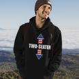 Two-Seater Usa Flag Arrows Funny Hoodie Lifestyle