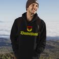 Vintage Deutschland German Logo Hoodie Lifestyle