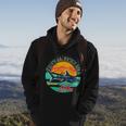 Vintage Tropical Water Life Dangerous Wave Hunter Shark Hoodie Lifestyle