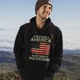 Vintage Usa Flag Defend America Defund Politicians Hoodie Lifestyle