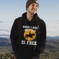 When I Ride All I Feel Is Free Cool Gift Horse Equestrians Cute Gift Hoodie Lifestyle