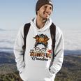 One Thankful Grandma Messy Bun Funny Fall Autumn  Hoodie