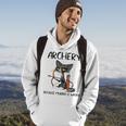 Archery Because Murder Is Wrong Cat Archer Men Hoodie Lifestyle