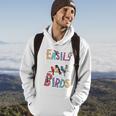 Easily Distracted By Birds Gift Funny Bird Gift Hoodie Lifestyle