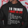 10 Things I Want In My Life Funny Car Lovers Hoodie Personalized Gifts