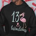 13Th Birthday Flamingo Outfit Girls 13 Year Old Bday Hoodie Unique Gifts