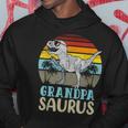 Grandpasaurus T Rex Dinosaur Grandpa Saurus Family  V3 Hoodie