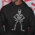 Halloween Funny Skeleton White Design Men Hoodie Graphic Print Hooded Sweatshirt