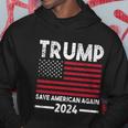 2024 Trump Save America Again Usa Flag Gift Hoodie Unique Gifts