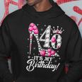 40 Years Old Its My 40Th Cool Gift Birthday Funny Pink Diamond Shoes Gift Hoodie Unique Gifts
